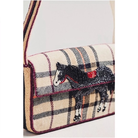 Anthropologie Fiona Beaded Bag: Animal Edition - Horse 🐴 NWOT - Picture 3 of 5